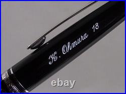 Montblanc Meisterstuck Classique 164 Ball Point Pen Platinum Coated Name Carved