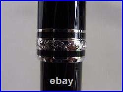 Montblanc Meisterstuck Classique 164 Ball Point Pen Platinum Coated Name Carved