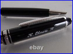 Montblanc Meisterstuck Classique 164 Ball Point Pen Platinum Coated Name Carved