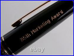 Montblanc Meisterstuck Le Grand 161 Ballpoint Pen Black GT Name Carved