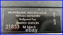 Montblanc Meisterstuck Limited Edition Yehudi Menuhin Ball Point Pen Never used