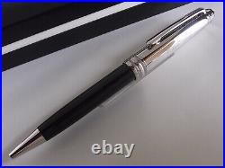 Montblanc Meisterstuck Solitaire Doue Ballpoint Pen Stainless Steel Name Carved