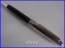 Montblanc Meisterstuck Solitaire Doue Ballpoint Pen Stainless Steel Name Carved