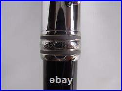 Montblanc Meisterstuck Solitaire Doue Ballpoint Pen Stainless Steel Name Carved