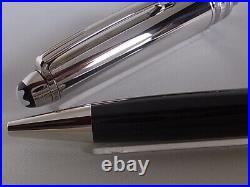 Montblanc Meisterstuck Solitaire Doue Ballpoint Pen Stainless Steel Name Carved