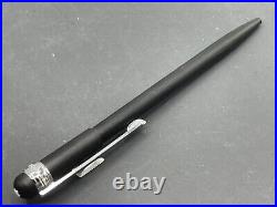 Montblanc Scenium Collection Thinline Checkbook Ballpoint Pen Platinum Trim