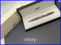 Montblanc StarWalker Cosmos Blue Planet Metal Platinum Ballpoint 118877 $700 New