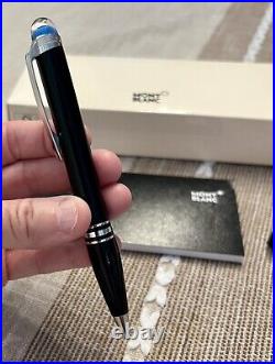 Montblanc StarWalker Resin Ballpoint Pen Blue Dome Floating New In Box