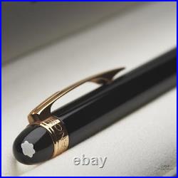 Montblanc Starwalker Red Gold Black Resin Line Ballpoint Pen ID 105653 OVP