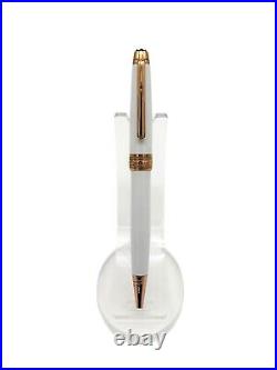 Montblanc T Meisterstück White Solitaire Rose Gold Ballpoint Pen