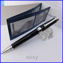 Montegrappa Ducale Black Silver Ballpoint Pen in Box Italy