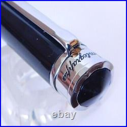 Montegrappa Ducale Black Silver Ballpoint Pen in Box Italy