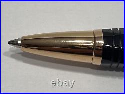 Montegrappa Nero. Uno Linea Black & Rose Gold Resin Ballpoint Pen Italia