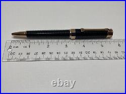 Montegrappa Nero. Uno Linea Black & Rose Gold Resin Ballpoint Pen Italia