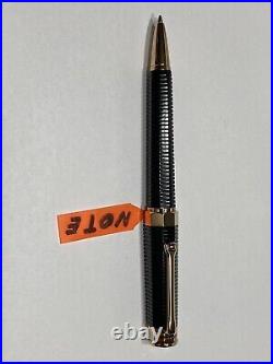 Montegrappa Nero. Uno Linea Black & Rose Gold Resin Ballpoint Pen Italia