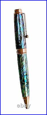 Monteverde Invincia Deluxe Abalone/Rose Gold Limited Edition Ballpoint Pen-NEW