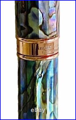 Monteverde Invincia Deluxe Abalone/Rose Gold Limited Edition Ballpoint Pen-NEW