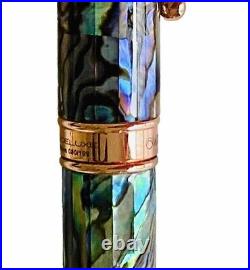 Monteverde Invincia Deluxe Abalone/Rose Gold Limited Edition Ballpoint Pen-NEW