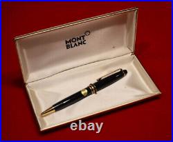 NEW 1980 Montblanc Meisterstück Vintage Gold Ballpoint Pen in CASE FREE SHIP