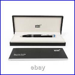 NEW IN BOX Montblanc StarWalker 118848 in black resin and platinum Ballpoint pen