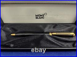 NIB Montblanc Noblesse Oblige Black Resin and Gold Trim Ballpoint Pen with Box