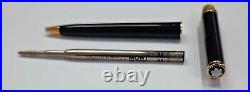 NIB Montblanc Noblesse Oblige Black Resin and Gold Trim Ballpoint Pen with Box