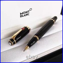 New Luxury Montblanc Classic Black Gold Rollerball Signature Ballpoint Pen