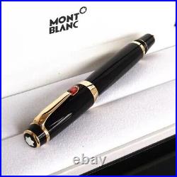 New Luxury Montblanc Classic Black Gold Rollerball Signature Ballpoint Pen