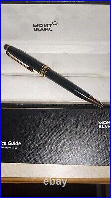 New Mont Blanc Meisterstruc Pix Ballpoint Classique Pen. Black Resin &Gold Pltd