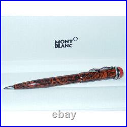 New Montblanc Heritage Rouge et Noir Serpent Marble Ballpoint Pen 119854 snake