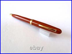 Omas Extra Ballpoint Pen In Red With Gold Finish Clip & Accents Nos