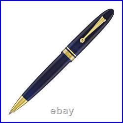 Omas Ogiva Ballpoint Pen in Blu with Gold Trim NEW in Box