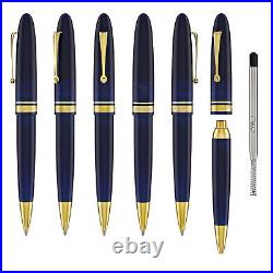 Omas Ogiva Ballpoint Pen in Blu with Gold Trim NEW in Box