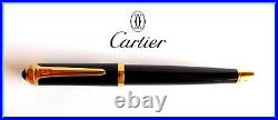 Original CARTIER ROADSTER Black BALLPOINT PEN, Excellent Condition Ready to Use