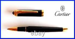 Original CARTIER ROADSTER Black BALLPOINT PEN, Excellent Condition Ready to Use