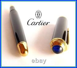 Original CARTIER ROADSTER Black BALLPOINT PEN, Excellent Condition Ready to Use