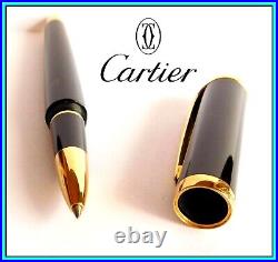 Original CARTIER ROADSTER Black BALLPOINT PEN, Excellent Condition Ready to Use