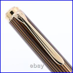 Pelikan Ballpoint pen Souveran K800 Striped Brown Black Resin Twist Type