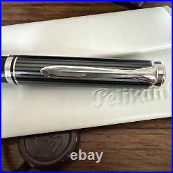 Pelikan K805 Souveran Stresemann Anthracite Ballpoint Pen with Box and Papers