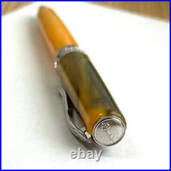 Pineider La Grande Bellezza Tiger Eye Yellow Ballpoint Pen (No Box) Super Rare