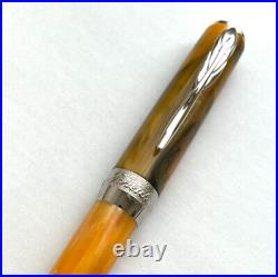 Pineider La Grande Bellezza Tiger Eye Yellow Ballpoint Pen (No Box) Super Rare