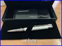 S. T. Dupont Defi White And Palladium Ballpoint Pen