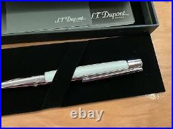 S. T. Dupont Defi White And Palladium Ballpoint Pen