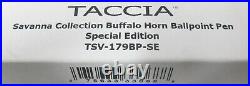 Taccia Savanna Collection Buffalo Horn Ballpoint Pen Special Edition TSV-179BPSE