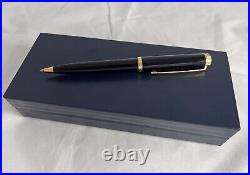 Tiffany & Co Atlas Black Resin Gold Trim Ballpoint Pen Pelikan (1990)