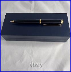 Tiffany & Co Atlas Black Resin Gold Trim Ballpoint Pen Pelikan (1990)