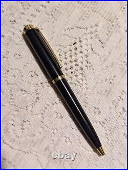 Tiffany & Co Atlas Pelikan K800 Black Resin Gold Trim Ballpoint Pen 1990