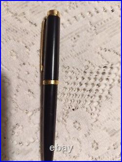 Tiffany & Co Atlas Pelikan K800 Black Resin Gold Trim Ballpoint Pen 1990