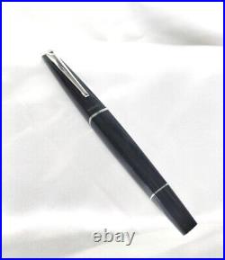 VERSACE Authentic Luxurious Designer Ballpoint Pen Silver Black Resin Pre-owned