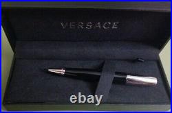 Versace Luxury Designer Pen Medusa Black Silver Ballpoint Pen New